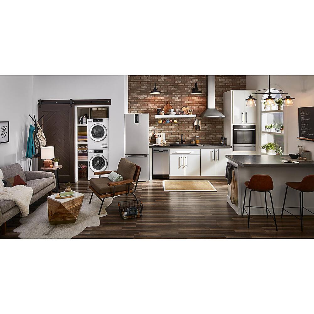 Alt View 12. Whirlpool - 12.7 Cu. Ft. Bottom-Freezer Counter-Depth Refrigerator - Fingerprint Resistant Stainless Steel.
