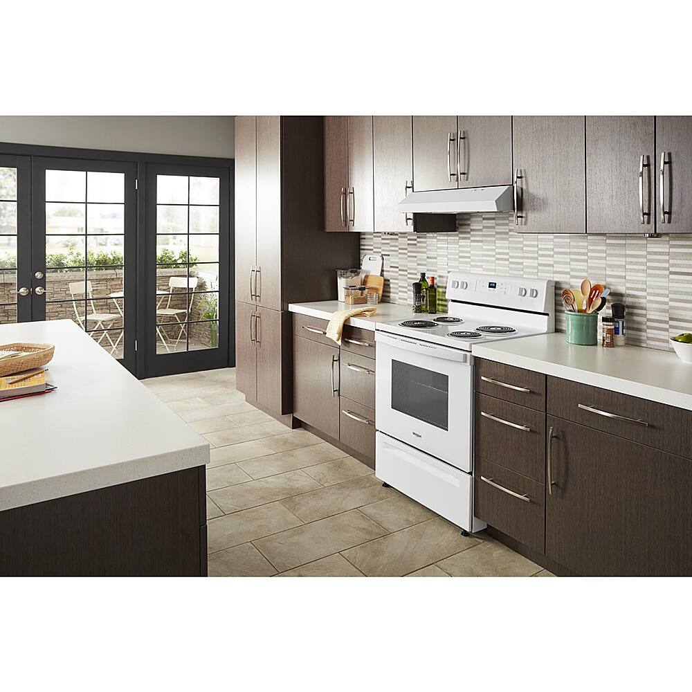 Alt View 15. Whirlpool - 4.8 Cu. Ft. Freestanding Electric Range with Keep Warm Setting - White.