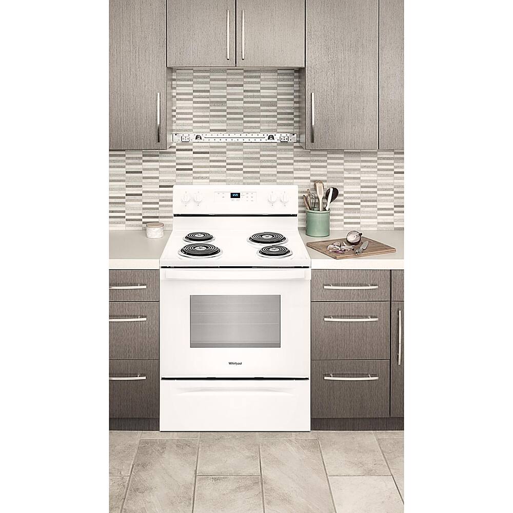 Alt View 16. Whirlpool - 4.8 Cu. Ft. Freestanding Electric Range with Keep Warm Setting - White.