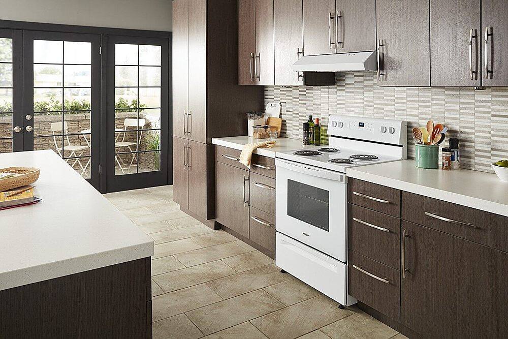 Alt View 17. Whirlpool - 4.8 Cu. Ft. Freestanding Electric Range with Keep Warm Setting - White.