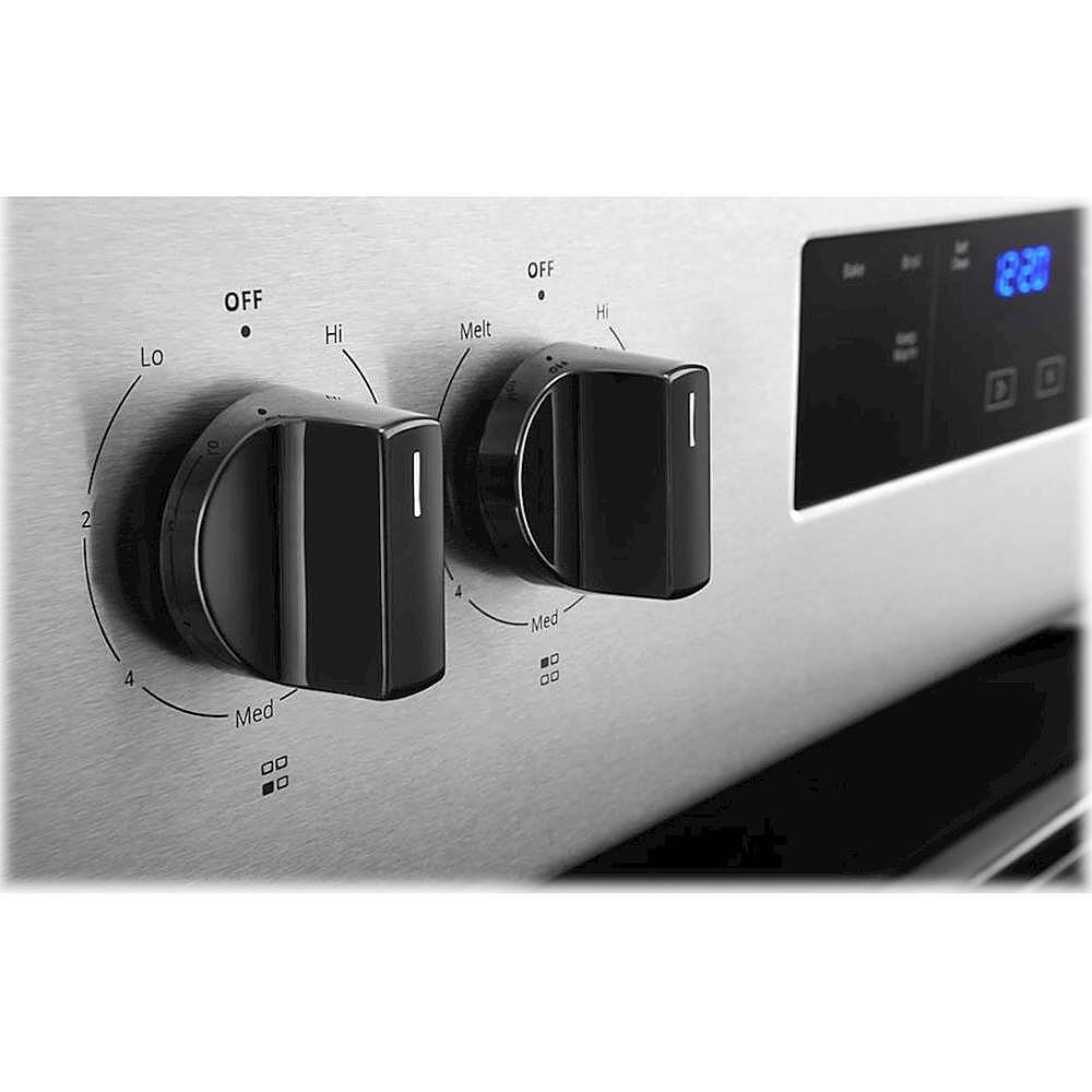 Alt View 12. Whirlpool - 4.8 Cu. Ft. Freestanding Electric Range with Self-Cleaning and Keep Warm Setting - Stainless steel.