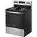 Left. Whirlpool - 4.8 Cu. Ft. Freestanding Electric Range with Self-Cleaning and Keep Warm Setting - Stainless steel.