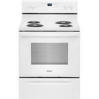 Whirlpool - 4.3 Cu. Ft. Freestanding Electric Range with Self-Cleaning and Keep Warm Setting - White - Front_Zoom