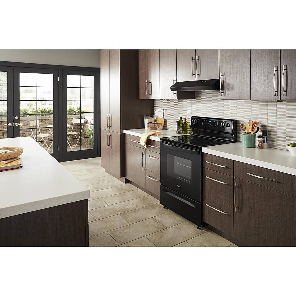 Alt View 14. Whirlpool - 5.3 Cu. Ft. Freestanding Electric Range with Keep Warm Setting - Black.