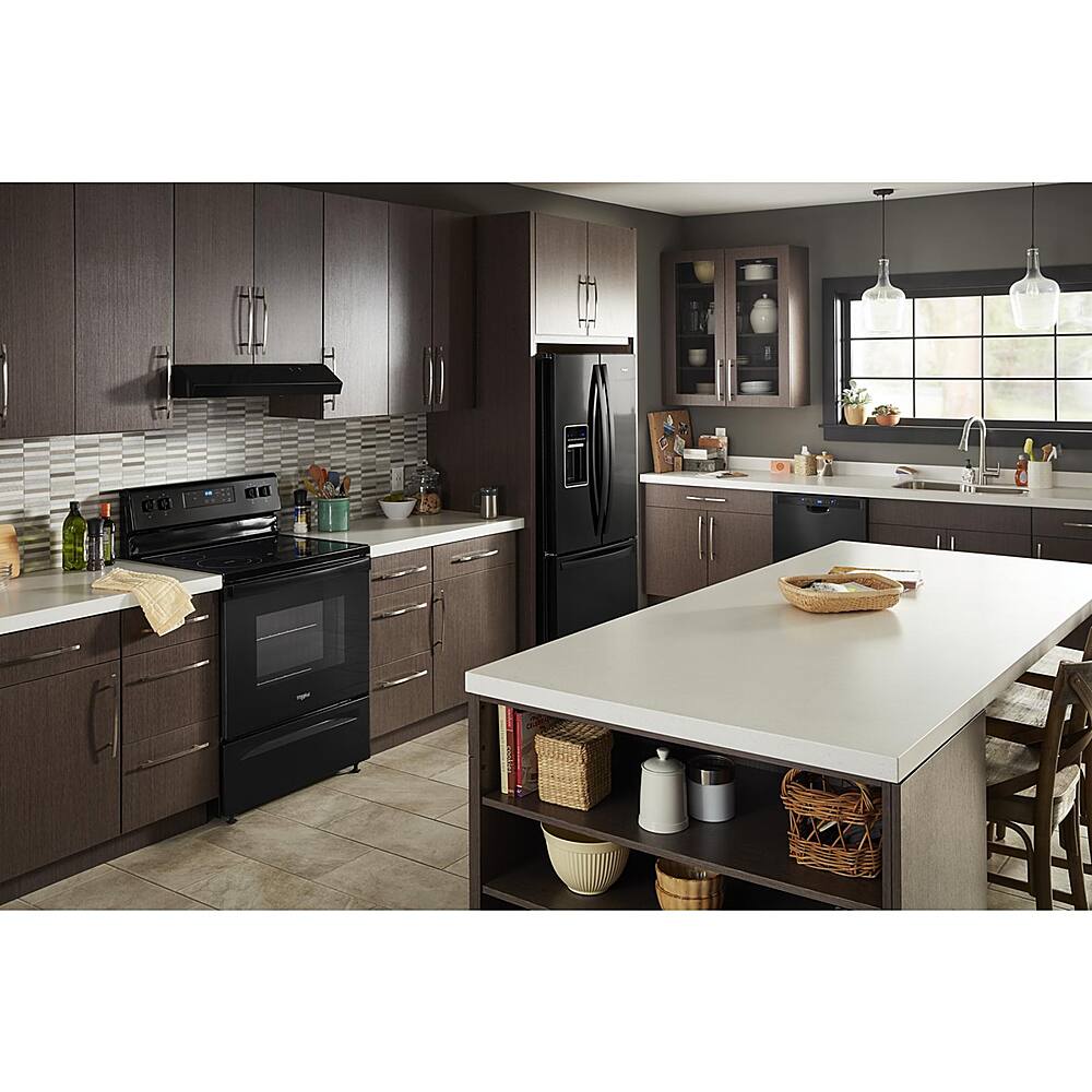 Alt View 15. Whirlpool - 5.3 Cu. Ft. Freestanding Electric Range with Keep Warm Setting - Black.