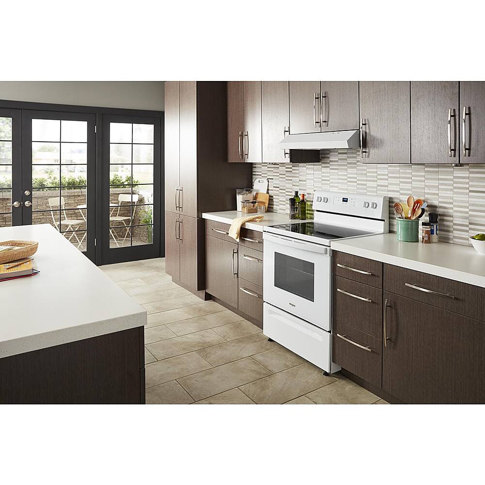 Alt View 15. Whirlpool - 5.3 Cu. Ft. Freestanding Electric Range with Keep Warm Setting - White.