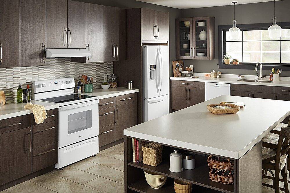 Alt View 20. Whirlpool - 5.3 Cu. Ft. Freestanding Electric Range with Keep Warm Setting - White.