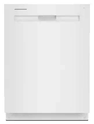 Front. Maytag - Top Control Built-In Dishwasher with Stainless Steel Tub, Dual Power Filtration, 3rd Rack, 47dBA - White.
