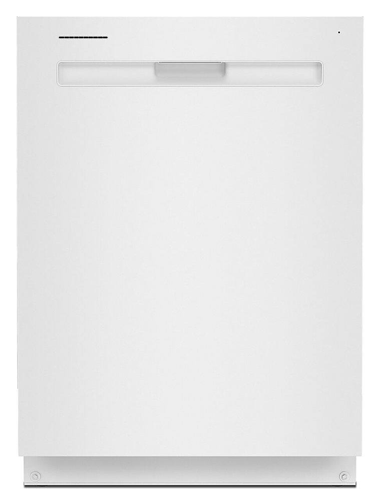 Front. Maytag - Top Control Built-In Dishwasher with Stainless Steel Tub, Dual Power Filtration, 3rd Rack, 47dBA - White.