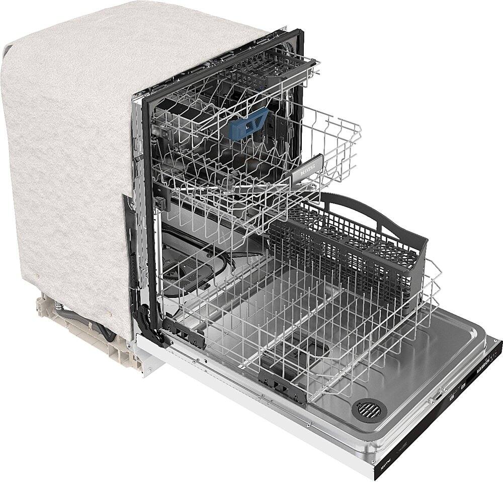 Alt View 19. Maytag - Top Control Built-In Dishwasher with Stainless Steel Tub, Dual Power Filtration, 3rd Rack, 47dBA - White.