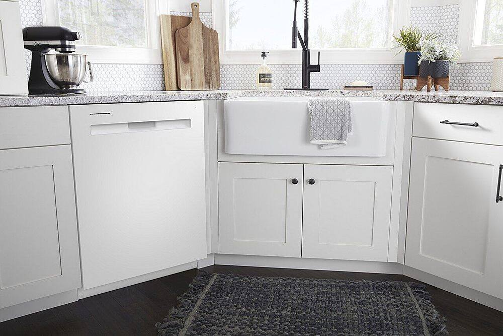 Alt View 22. Maytag - Top Control Built-In Dishwasher with Stainless Steel Tub, Dual Power Filtration, 3rd Rack, 47dBA - White.