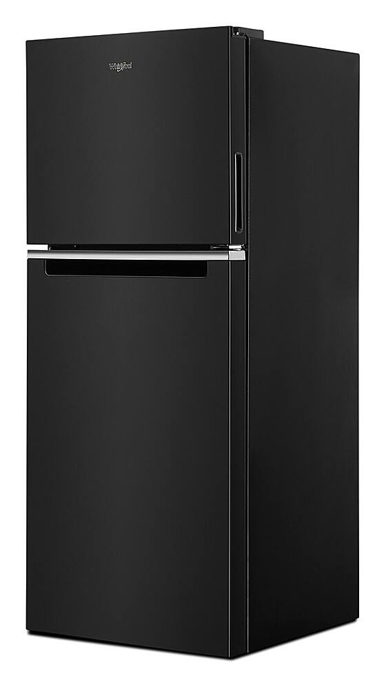 Left. Whirlpool - 11.6 Cu. Ft. Top-Freezer Counter-Depth Refrigerator with Infinity Slide Shelf - Black.