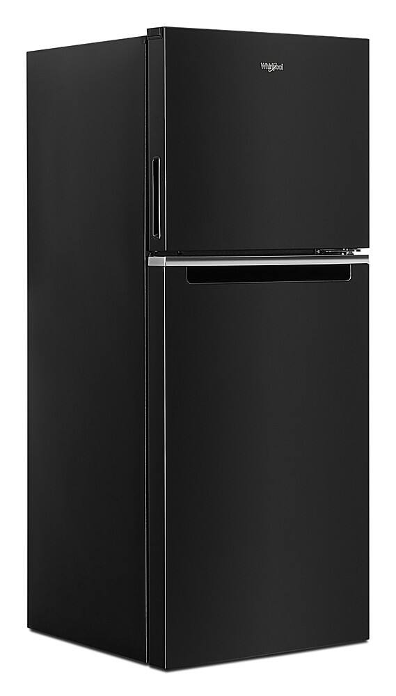 Angle. Whirlpool - 11.6 Cu. Ft. Top-Freezer Counter-Depth Refrigerator with Infinity Slide Shelf - Black.