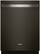 Front. Whirlpool - 24" Top Control Built-In Stainless Steel Tub Dishwasher with 3rd Rack and 47 dBA - Black stainless steel.