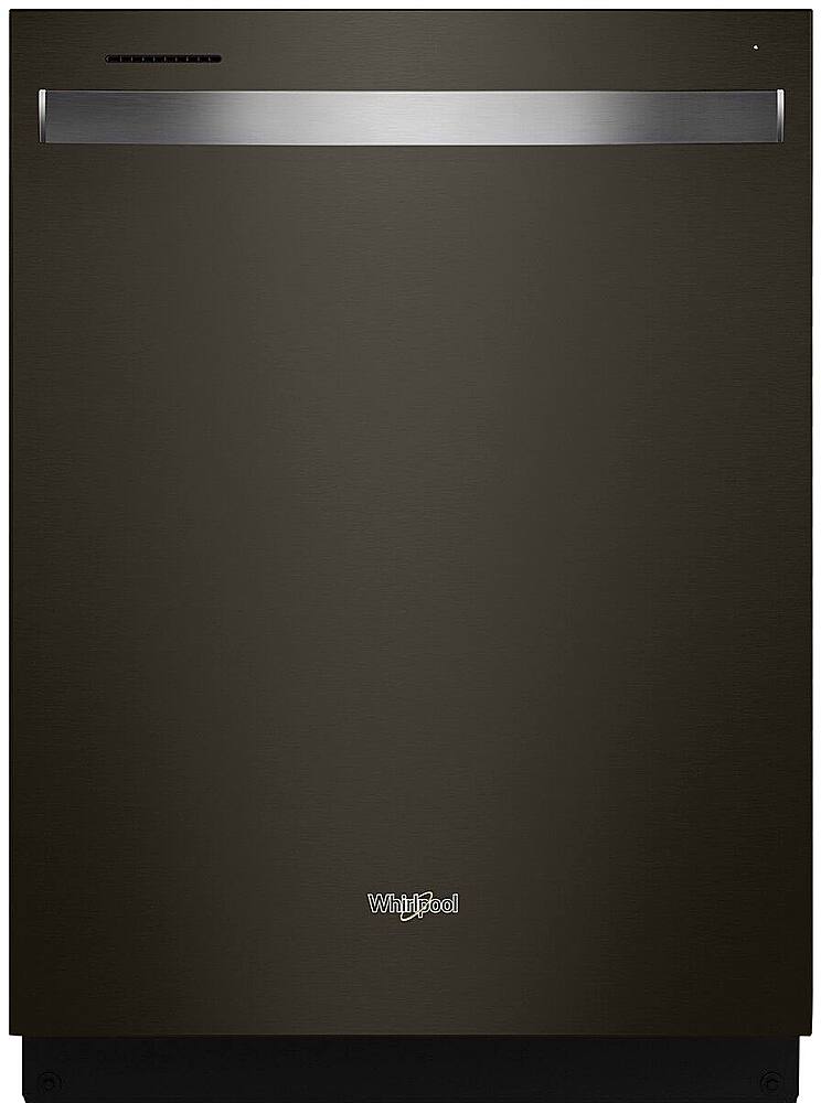 Whirlpool - 24" Top Control Built-In Stainless Steel Tub Dishwasher with 3rd Rack, Large Capacity, 47 dBA - Black Stainless Steel