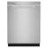 Front. Whirlpool - 24" Top Control Built-In Stainless Steel Tub Dishwasher with 3rd Rack, FingerPrint Resistant, and 47 dBA - Stainless Steel.