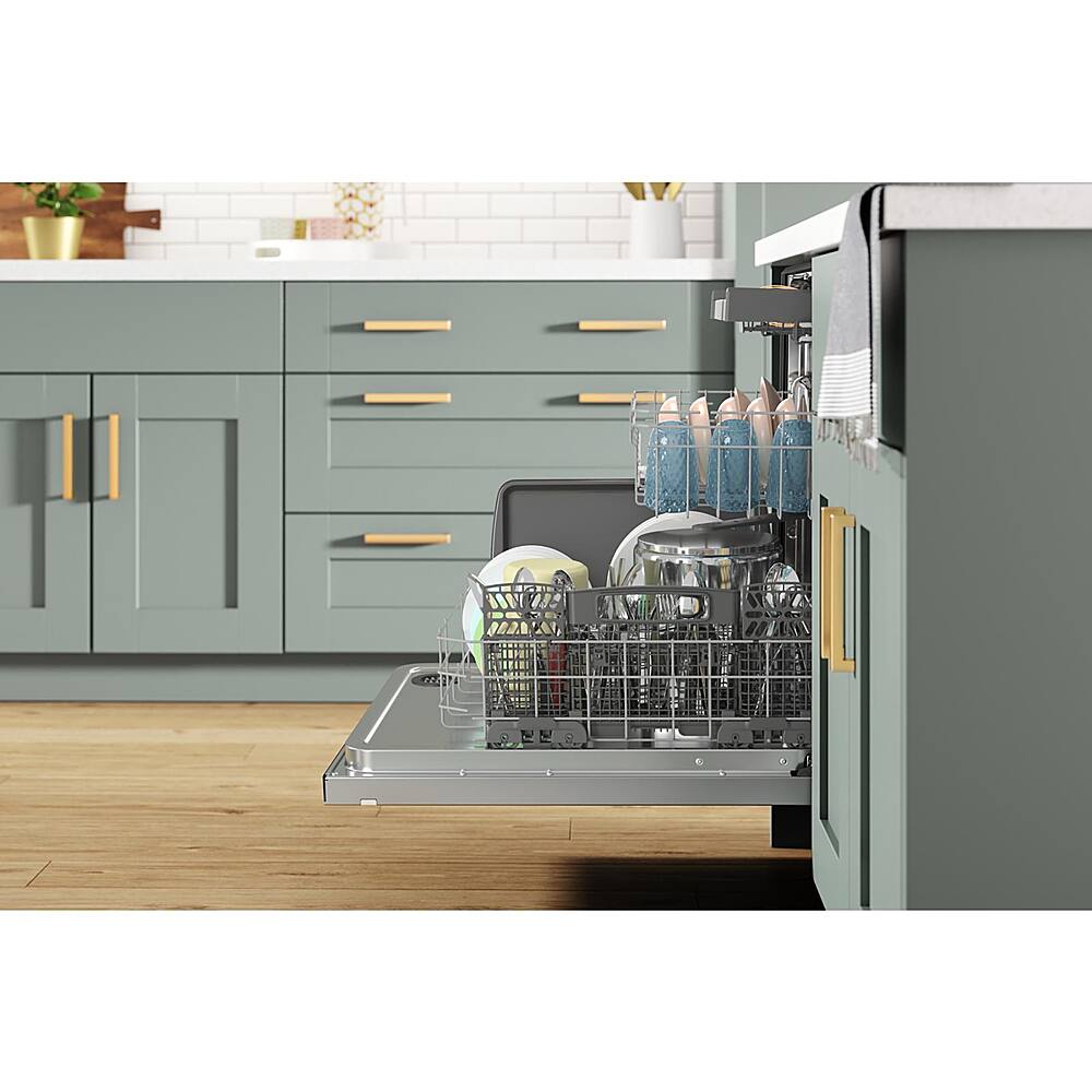 Alt View 19. Whirlpool - 24" Top Control Built-In Stainless Steel Tub Dishwasher with 3rd Rack, FingerPrint Resistant, and 47 dBA - Stainless Steel.