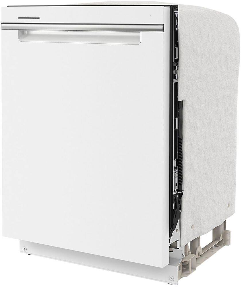 Angle. Whirlpool - 24" Top Control Built-In Stainless Steel Tub Dishwasher with 3rd Rack and 47 dBA - White.