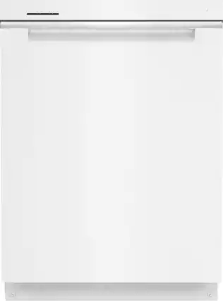 Front. Whirlpool - 24" Top Control Built-In Stainless Steel Tub Dishwasher with 3rd Rack and 47 dBA - White.