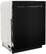 Left. KitchenAid - 24" Front Control Built-In Dishwasher with Stainless Steel Tub, ProWash Cycle, 3rd Rack, 39 dBA - Black.