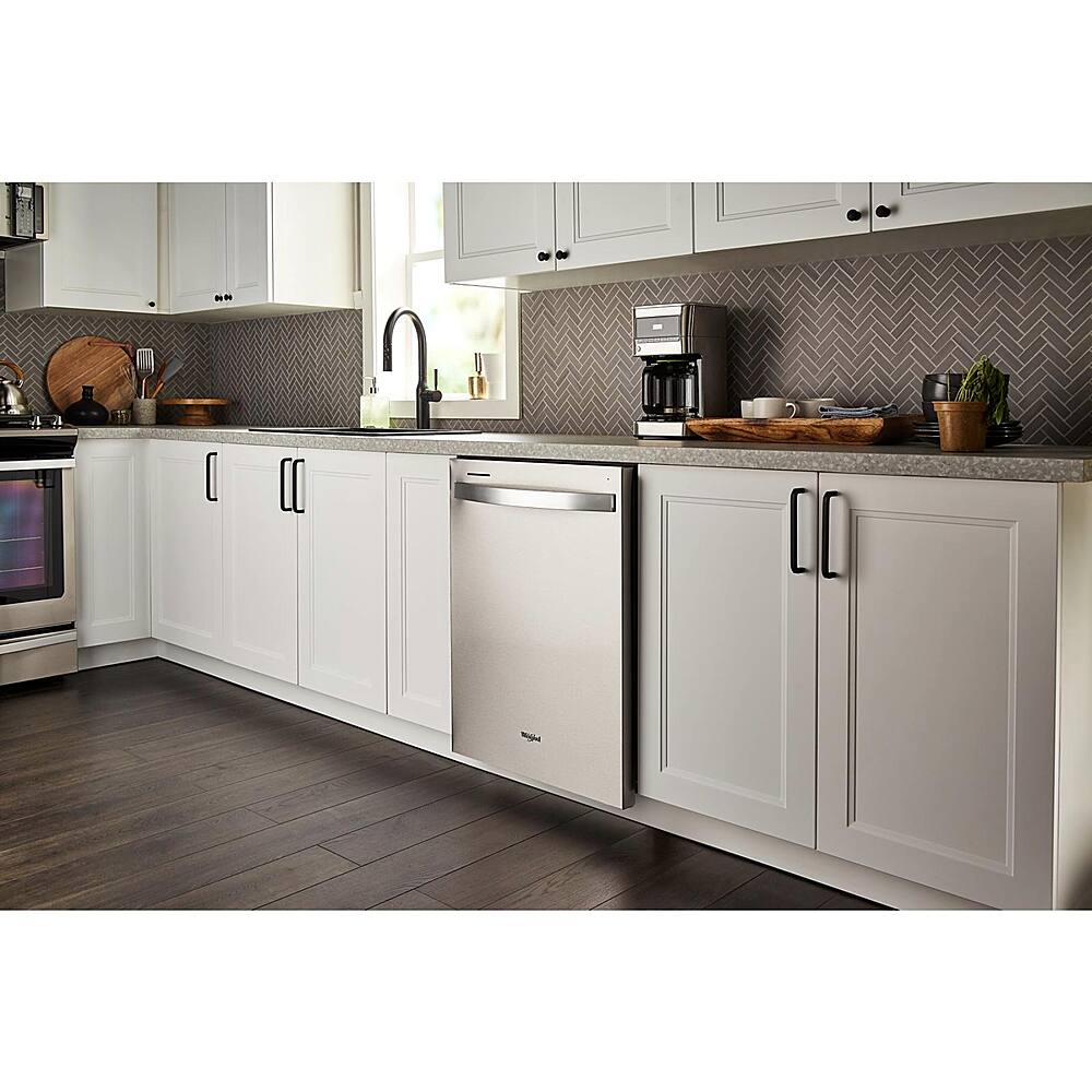 Alt View 18. Whirlpool - 24" Top Control Built-In Stainless Steel Tub Dishwasher with 3rd Rack and 47 dBA - Stainless Steel.