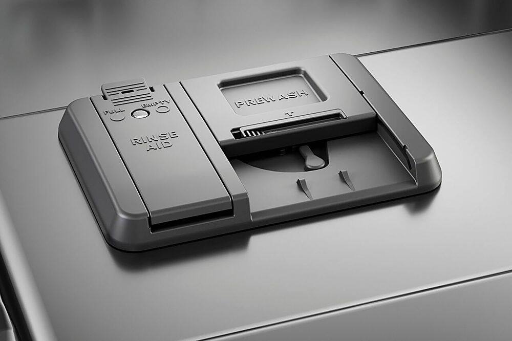 Alt View 21. KitchenAid - 24" Front Control Built-In Dishwasher with Stainless Steel Tub, PrintShield Finish, 3rd Rack, 39 dBA - Stainless Steel.