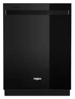 Whirlpool - 24" Top Control Built-In Stainless Steel Tub Dishwasher with 3rd Rack, Large Capacity, 47 dBA - Black