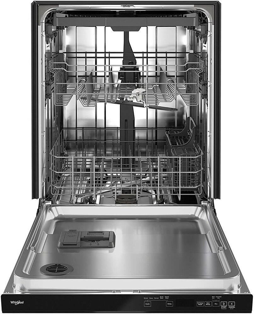 Alt View 1. Whirlpool - 24" Top Control Built-In Stainless Steel Dishwasher with 3rd Rack and 47 dBA - Black.