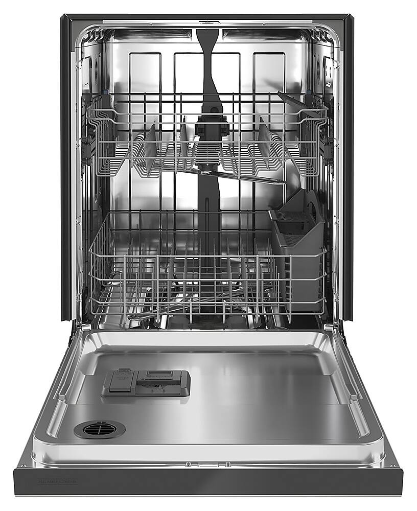 Angle. Maytag - 24" Front Control Built-In Dishwasher with Stainless Steel Tub, Dual Power Filtration, 50 dBA - Stainless Steel.