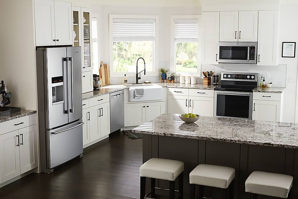 Alt View 26. Maytag - 24" Front Control Built-In Dishwasher with Stainless Steel Tub, Dual Power Filtration, 50 dBA - Stainless Steel.