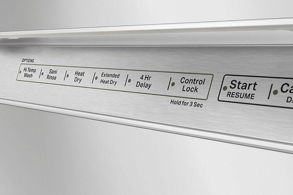 Alt View 19. KitchenAid - 24" Front Control Built-In Dishwasher with Stainless Steel Tub, ProWash Cycle, 3rd Rack, 39 dBA - White.