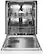 Left. KitchenAid - 24" Front Control Built-In Dishwasher with Stainless Steel Tub, ProWash Cycle, 3rd Rack, 39 dBA - White.