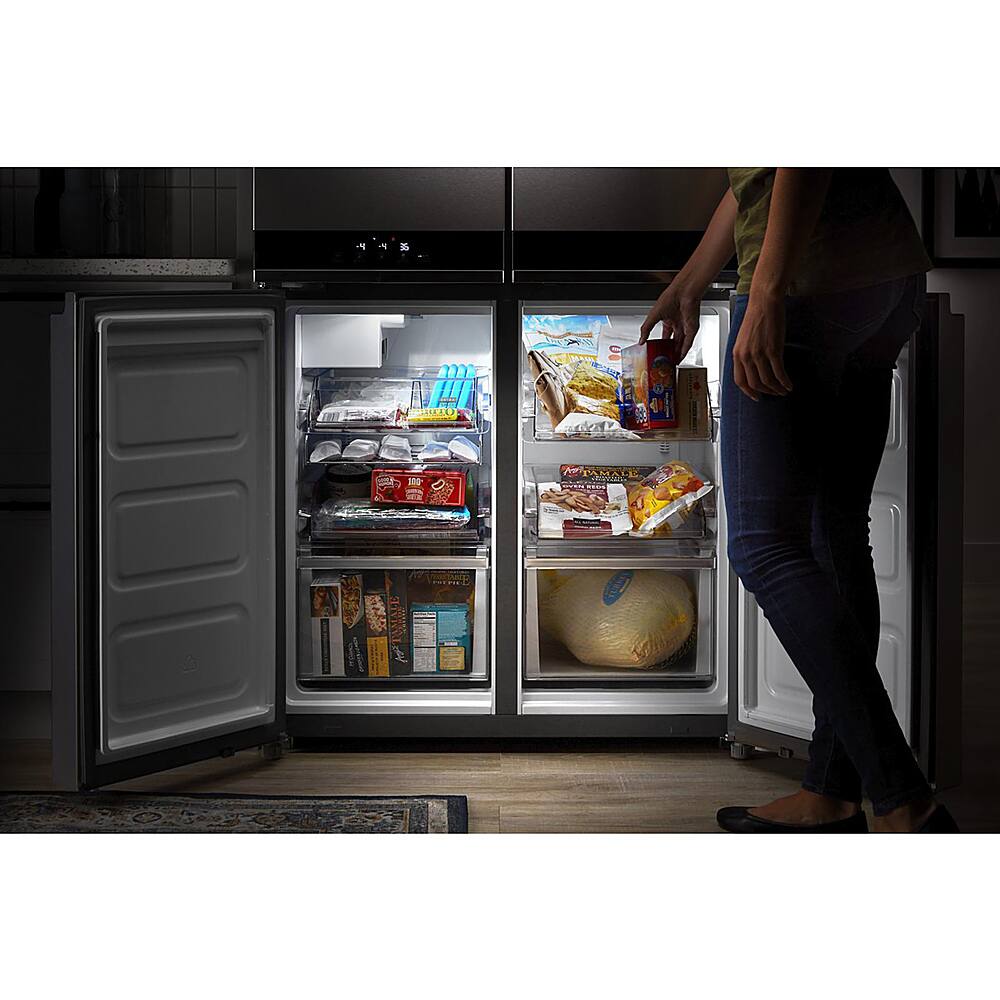 Alt View 17. Whirlpool - 19.4 Cu. Ft. 4-Door French Door Counter-Depth Refrigerator with Flexible Organization Spaces - Stainless steel.
