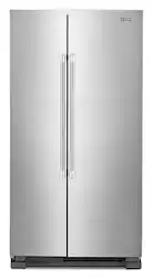 Maytag - 25 Cu. Ft. Side-by-Side Freestanding Refrigerator, Fingerprint Resistant - Stainless Steel - Front_Zoom