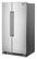 Left. Maytag - 25 Cu. Ft. Side-by-Side Freestanding Refrigerator, Fingerprint Resistant - Stainless Steel.