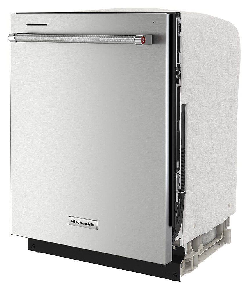 Alt View 13. KitchenAid - 24" Top Control Built-In Dishwasher with Stainless Steel Tub, PrintShield Finish, 3rd Rack, 39 dBA - Stainless Steel.