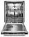 Alt View 1. KitchenAid - 24" Top Control Built-In Dishwasher with Stainless Steel Tub, PrintShield Finish, 3rd Rack, 39 dBA - Stainless Steel.