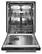Alt View 1. KitchenAid - 24" Top Control Built-In Dishwasher with Stainless Steel Tub, PrintShield Finish, 3rd Rack, 39 dBA - Black stainless steel.