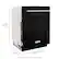 Alt View 11. KitchenAid - 24" Top Control Built-In Dishwasher with Stainless Steel Tub, ProWash Cycle, 3rd Rack, 39 dBA - Black.
