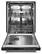 Alt View 1. KitchenAid - 24" Top Control Built-In Dishwasher with Stainless Steel Tub, ProWash Cycle, 3rd Rack, 39 dBA - Black.