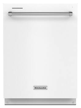 KitchenAid - 24" Top Control Built-In Stainless Steel Tub Dishwasher with 3rd Rack, ProWash Cycle, 39 dBA - White