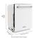 Alt View 11. KitchenAid - 24" Top Control Built-In Dishwasher with Stainless Steel Tub, ProWash Cycle, 3rd Rack, 39 dBA - White.