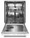 Alt View 1. KitchenAid - 24" Top Control Built-In Dishwasher with Stainless Steel Tub, ProWash Cycle, 3rd Rack, 39 dBA - White.