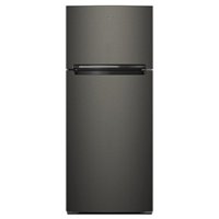 Whirlpool - 17.7 Cu. Ft. Top Freezer Refrigerator - Black Stainless Steel - Front_Zoom