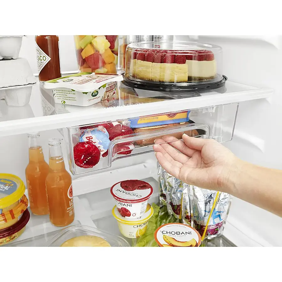 Alt View 13. Whirlpool - 17.7 Cu. Ft. Top Freezer Refrigerator - Black Stainless Steel.