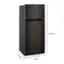 Alt View 1. Whirlpool - 17.7 Cu. Ft. Top Freezer Refrigerator - Black Stainless Steel.