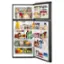 Left. Whirlpool - 17.7 Cu. Ft. Top Freezer Refrigerator - Black Stainless Steel.