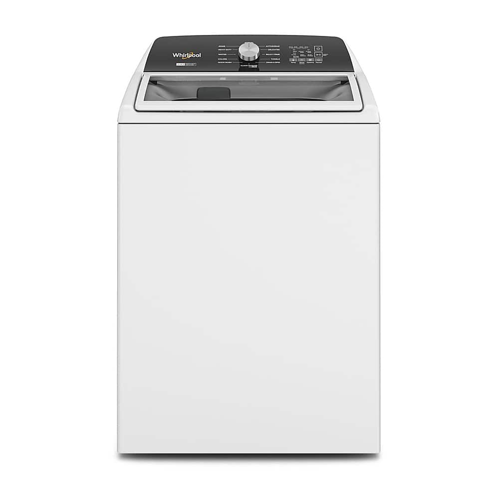 Whirlpool - 4.7-4.8 Cu. Ft. Top Load Washer with 2 in 1 Removable Agitator - White - Front_Zoom