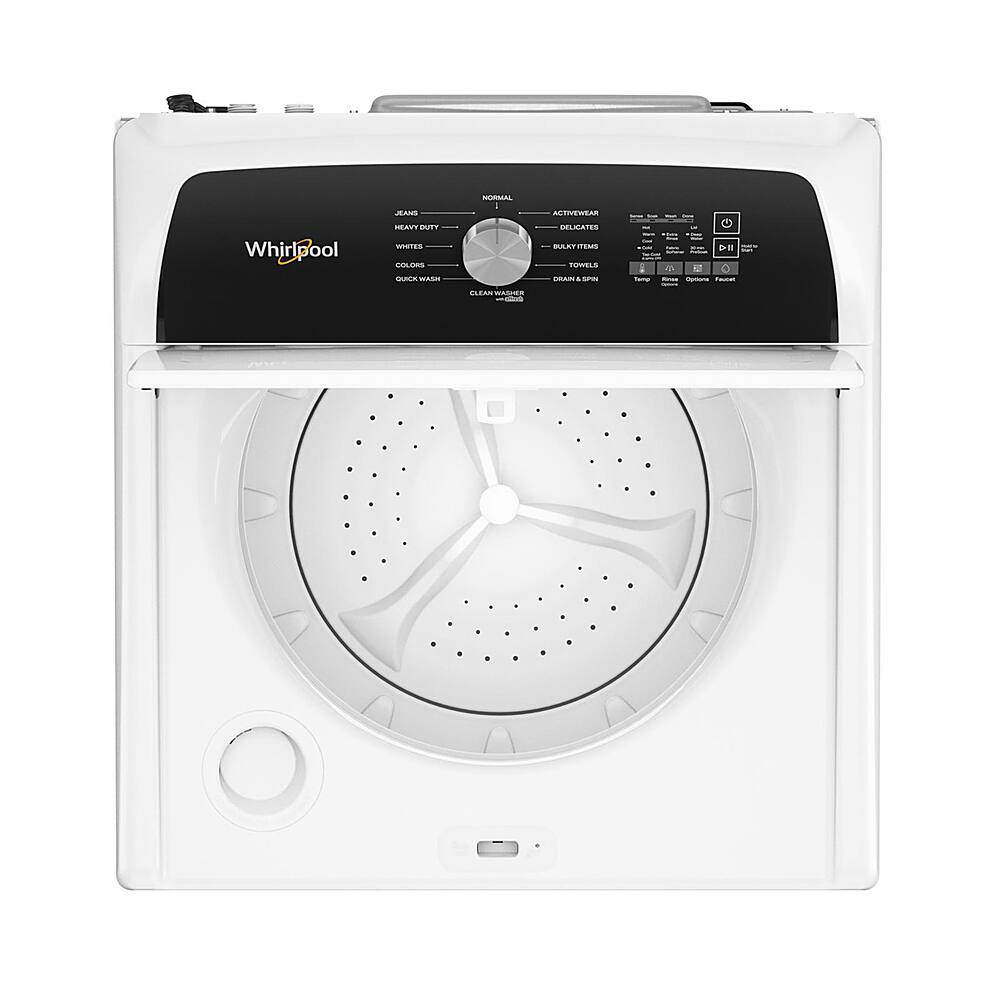 Angle. Whirlpool - 4.6 Cu. Ft. Top Load Washer with Built-In Water Faucet - White.