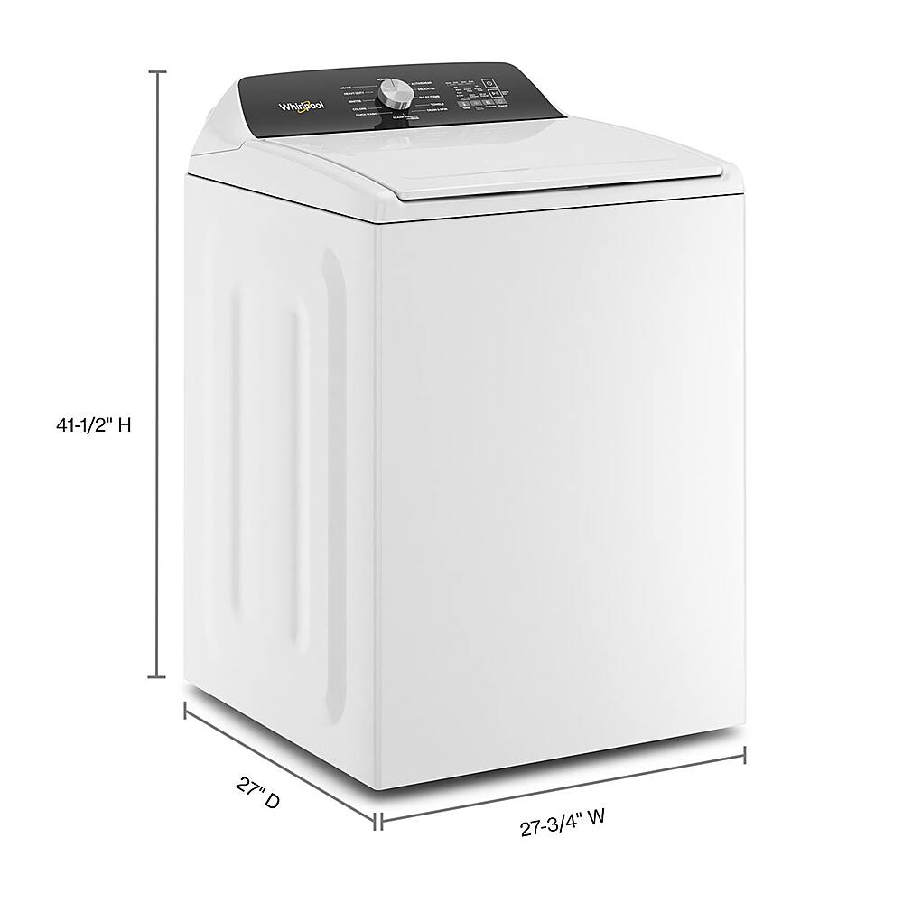 Alt View 1. Whirlpool - 4.6 Cu. Ft. Top Load Washer with Built-In Water Faucet - White.